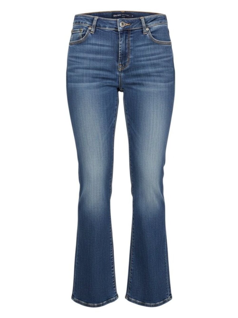 Old Navy Womens Blue Mid-Rise Curvy Boot-Cut Jeans Size 10